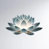 Shiny Lotus Flower | Renklendirilmiş Metal Tablo> - 1