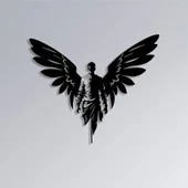 Dark Angel | Renklendirilmiş Metal Tablo> - 1