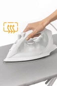 BEYLİNİ Ütü Masası Kılıfı Örtüsü Bezi Keçeli Süngerli Lastikli Yanmaz Ayarlanabilir Gri 50x150 Cm - 3
