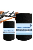 BEYLİNİ Dayanıklı Tekne Römorku Halısı Dayanıklı Kesilebilir Koruyucu Mat Siyah (0.7X20CMX4M) - 1