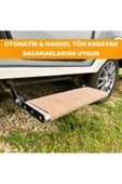 Dayanıklı Karavan Basamak Halısı  Kolay Temizlenebilir  Yırtılmaz Koruyucu Halı (58x50 - Deve Tüyü) - 2