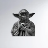 Yoda Bust | Renklendirilmiş Metal Tablo> - 1