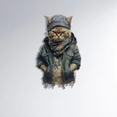 Catboy | Renklendirilmiş Metal Tablo> - 1