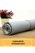 Ütüleme Matı Masası Kılıfı Örtüsü Bezi Keçeli Süngerli 53x71 Cm Gri - 4