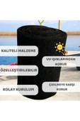 Beylini Su Geçirmez Dayanıklı Tekne Römorku Halısı Dayanıklı Kesilebilir Koruyucu Mat Siyah (0.7X30CMX4M) - 4
