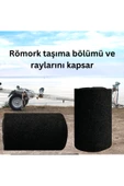 BEYLİNİ Dayanıklı Tekne Römorku Halısı Dayanıklı Kesilebilir Koruyucu Mat Siyah (0.7X20CMX4M) - 2