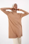 Camel-Balıkçı Yaka Triko Tunik thumbnail 5