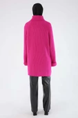 Fuşya-Balıkçı Yaka Reglan Kol Triko Tunik thumbnail 5
