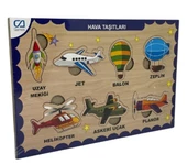 Ca Games Ahşap Puzzle Hava Taşıtları 19X29 - 1