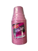Roll-Up Party Dreams Parti Davet Piknik Renkli Plastik Sert Mika Bardak - Pembe - 25'li 10 Paket thumbnail 3