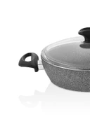 Falez Cost 24 Cm Granit Basık Gri Tencere thumbnail 3