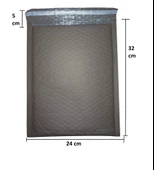 Kraft Kaplı Balonlu (Baloncuklu pat pat) Zarf 24x32+5cm 100 Adet thumbnail 3