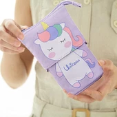 Valkyrie Unicorn Uzayabilen Teleskopik Kalem Kutu Makyaj Çantası Çok Amaçlı Çanta - 9