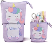 Valkyrie Unicorn Uzayabilen Teleskopik Kalem Kutu Makyaj Çantası Çok Amaçlı Çanta - 1