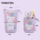 Valkyrie Unicorn Uzayabilen Teleskopik Kalem Kutu Makyaj Çantası Çok Amaçlı Çanta - 5