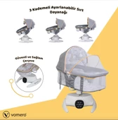 TommyBaby Vomero Rosy 3 kademeli Elektrikli Beşik 2in1 Beşik Ana kucağı - 11