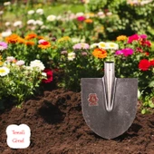 Sapsız Çelik Bahçe Küreği Toprak Bel Belleme Çapalama Aleti Metal Kürek 28 cm Keskin Sağlam thumbnail 2