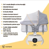 TommyBaby Vomero Rosy 3 kademeli Elektrikli Beşik 2in1 Beşik Ana kucağı - 10