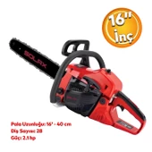 Solax HRC 4010 Motorlu Testere 41CC 16" Benzinli Testere Ağaç Hızar 2.1 HP Dal Biçme Budama - 1