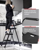 ERTEKPA 3 Basamak Siyah Merdiven Geniş Basamaklı EUROTOWER, ET3 - 4