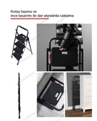 ERTEKPA 4 Basamak Siyah Merdiven Geniş Basamaklı EUROTOWER, ET4 - 11