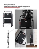 ERTEKPA 2 Basamak Siyah Merdiven Geniş Basamaklı EUROTOWER, ET2 - 9