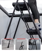 ERTEKPA 3 Basamak Siyah Merdiven Geniş Basamaklı EUROTOWER, ET3 - 10