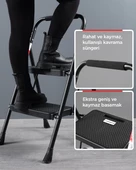 ERTEKPA 2 Basamak Siyah Merdiven Geniş Basamaklı EUROTOWER, ET2 - 5