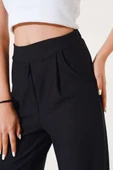 Beli Lastikli Cepli Pantolon Siyah thumbnail 4