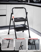 ERTEKPA 2 Basamak Siyah Merdiven Geniş Basamaklı EUROTOWER, ET2 - 4