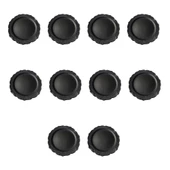 Davet Doğum Günü Parti Sert Plastik Yuvarlak Mika Tabak - 18 Cm. - Siyah - 6'lı 10 Paket thumbnail 1