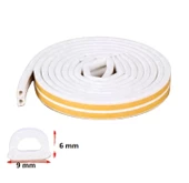 Kendinden Yapışkanlı Kapı Ve Pencere İzolasyon Bandı - Kauçuk Fitil Beyaz 10 X 2 =20 Metre - 2