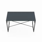 Eportatif Mutfak Masası Yemek Masası Salon Masası 4 Kişilik 120x60 Masa Füme 1536 - 5