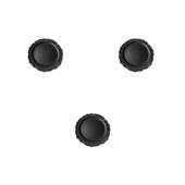 Davet Doğum Günü Parti Sert Plastik Yuvarlak Mika Tabak - 18 Cm. - Siyah - 6'lı 3 Paket thumbnail 1