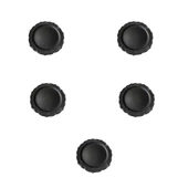 Davet Doğum Günü Parti Sert Plastik Yuvarlak Mika Tabak - 18 Cm. - Siyah - 6'lı 5 Paket thumbnail 1