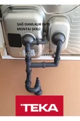 Teka 1,5 Göz Taşmalı Evye Sifon Takımı - 1