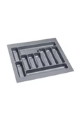 LaMiaSeta Demax 55x49 Antibakteriyel Gri Desenli Kaşıklık (kesilebilir) - 1