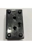 MC PLASTİK 4'lü Siyah Dikdörtgen Ayak 3.5cm - 1