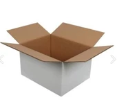 Kolix 50x40x40 10 Adet Beyaz Taşıma-Çeyiz-Paketleme Kolisi Çift Oluklu Karton Koli - 1