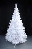 Winterfest Beyaz Yılbaşı Çam Ağacı 150 cm 300 Gür Dal Demir Ayaklı - 1