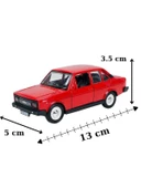 Metal Araba Çek Bırak Murat 131 Kırmızı Sesli ve Işıklı ( 1/36 Ölçek ) - 2