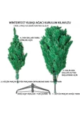 Winterfest Yılbaşı Çam Ağacı Lüx 180 Cm 580 Gür Dal Demir Ayaklı - 4