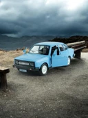 Metal Araba Çek Bırak Murat 131 Mavi Sesli ve Işıklı ( 1/36 Ölçek ) - 3