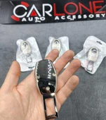 Hyundai Amblemli Bej Renk Metal Emniyet Kemer Yükseltici Rahatlatıcı Toka 2 Adet - 2