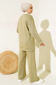 Önü Çımalı Tunik İkili Takım Çağla Yeşili thumbnail 3