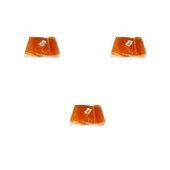 Plastik Şeffaf Turuncu Sup Kaşık - Tatlı Dondurma Kaşığı - 12.5 Cm. - 50 Adetlik 3 Paket - 1