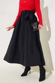 Kuşaklı Çan Etek Siyah thumbnail 1