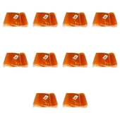 Plastik Şeffaf Turuncu Sup Kaşık - Tatlı Dondurma Kaşığı - 12.5 Cm. - 50 Adetlik 10 Paket thumbnail 1