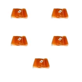 Plastik Şeffaf Turuncu Sup Kaşık - Tatlı Dondurma Kaşığı - 12.5 Cm. - 50 Adetlik 5 Paket thumbnail 1