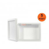 Strafor Köpük Kutu (26.6x16.2x15.5)cm 1 kg - 5 Adet D-2 - 4